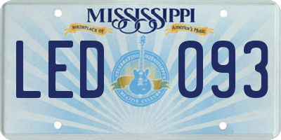 MS license plate LED093