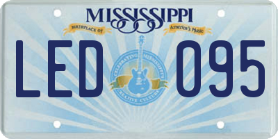 MS license plate LED095