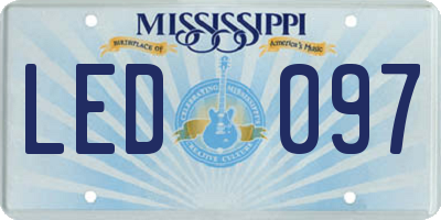 MS license plate LED097