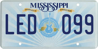 MS license plate LED099