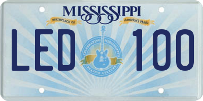 MS license plate LED100
