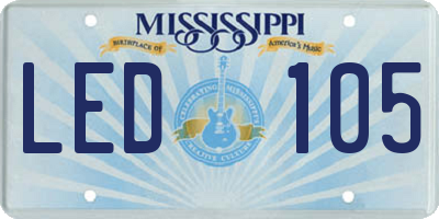 MS license plate LED105