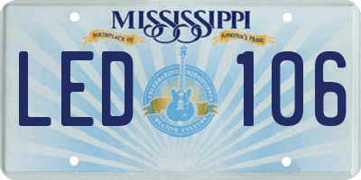 MS license plate LED106