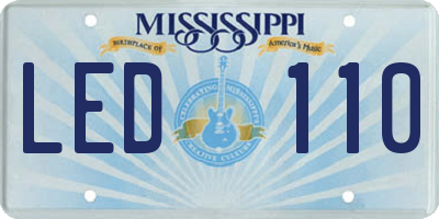 MS license plate LED110