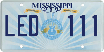 MS license plate LED111
