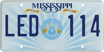 MS license plate LED114