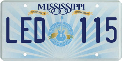 MS license plate LED115