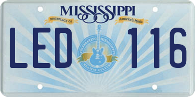 MS license plate LED116