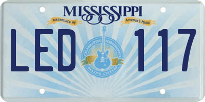 MS license plate LED117