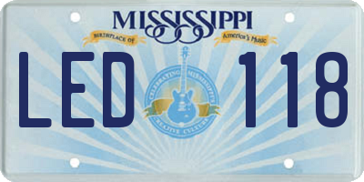 MS license plate LED118