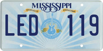 MS license plate LED119