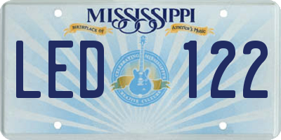 MS license plate LED122