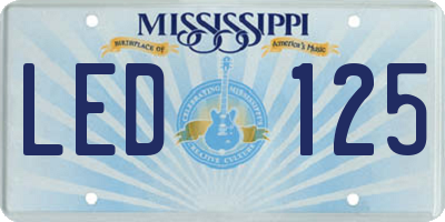 MS license plate LED125