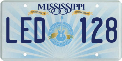 MS license plate LED128