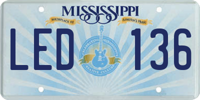 MS license plate LED136