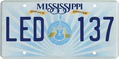 MS license plate LED137