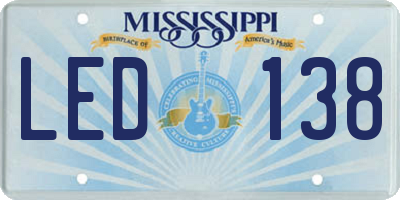 MS license plate LED138