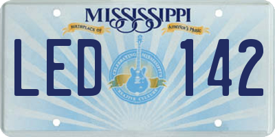 MS license plate LED142