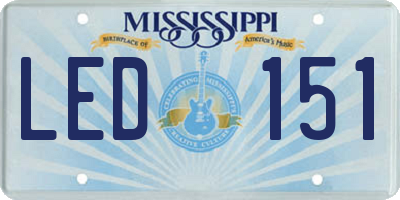 MS license plate LED151