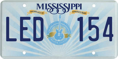 MS license plate LED154