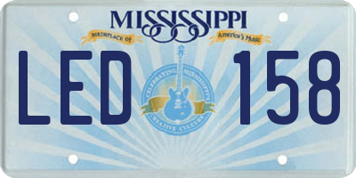 MS license plate LED158