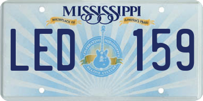 MS license plate LED159