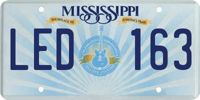 MS license plate LED163