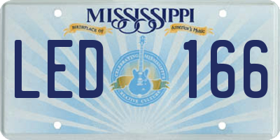 MS license plate LED166