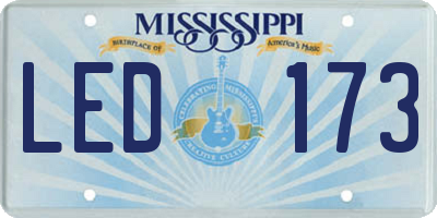 MS license plate LED173