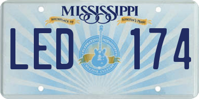 MS license plate LED174