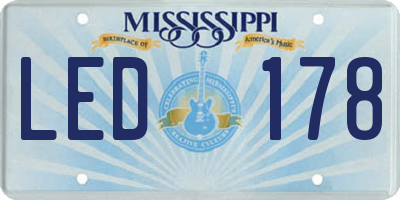 MS license plate LED178