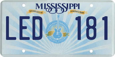 MS license plate LED181