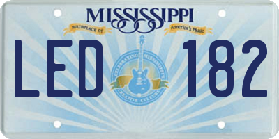 MS license plate LED182