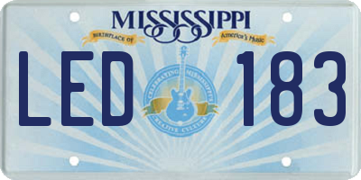 MS license plate LED183