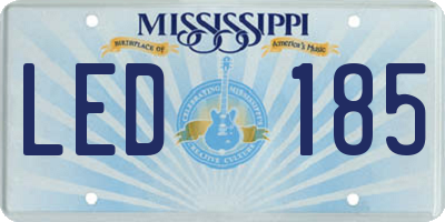 MS license plate LED185