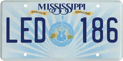 MS license plate LED186