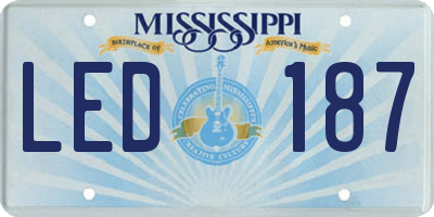 MS license plate LED187