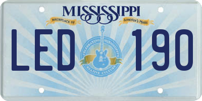 MS license plate LED190