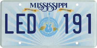 MS license plate LED191