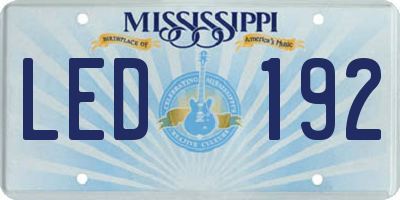 MS license plate LED192