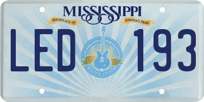 MS license plate LED193
