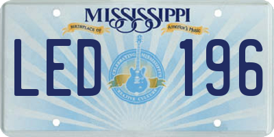 MS license plate LED196