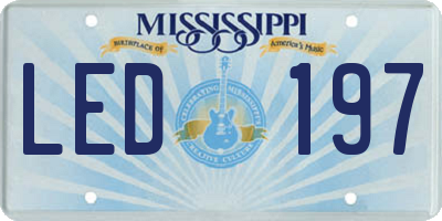 MS license plate LED197