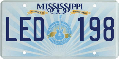 MS license plate LED198