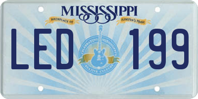 MS license plate LED199