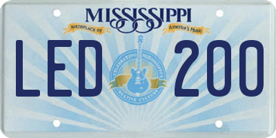 MS license plate LED200