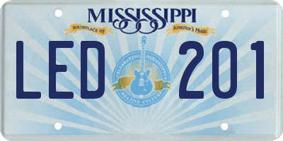 MS license plate LED201