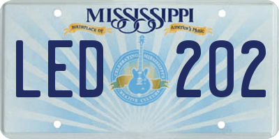 MS license plate LED202