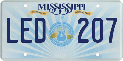 MS license plate LED207