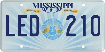 MS license plate LED210